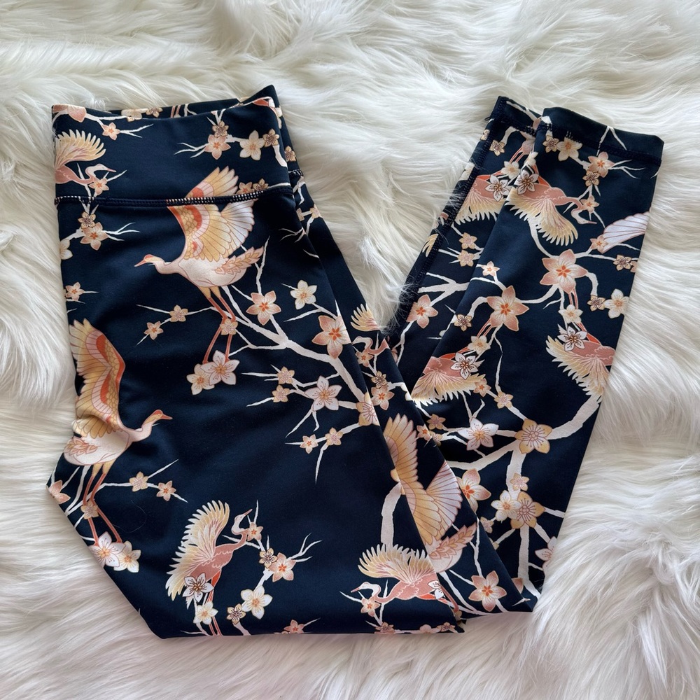 MINKPINK MOVE Floral Crane Print Leggings